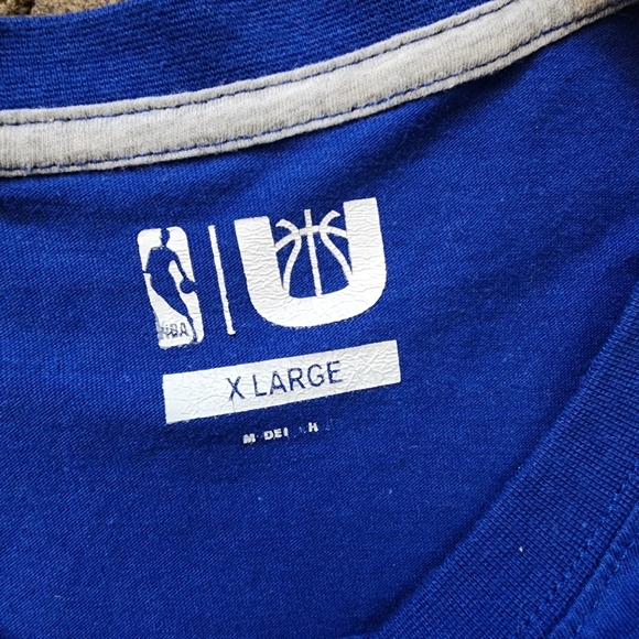 Blue/Yellow Golden State Warriors Tee, Men's XL - Picture 5 of 6